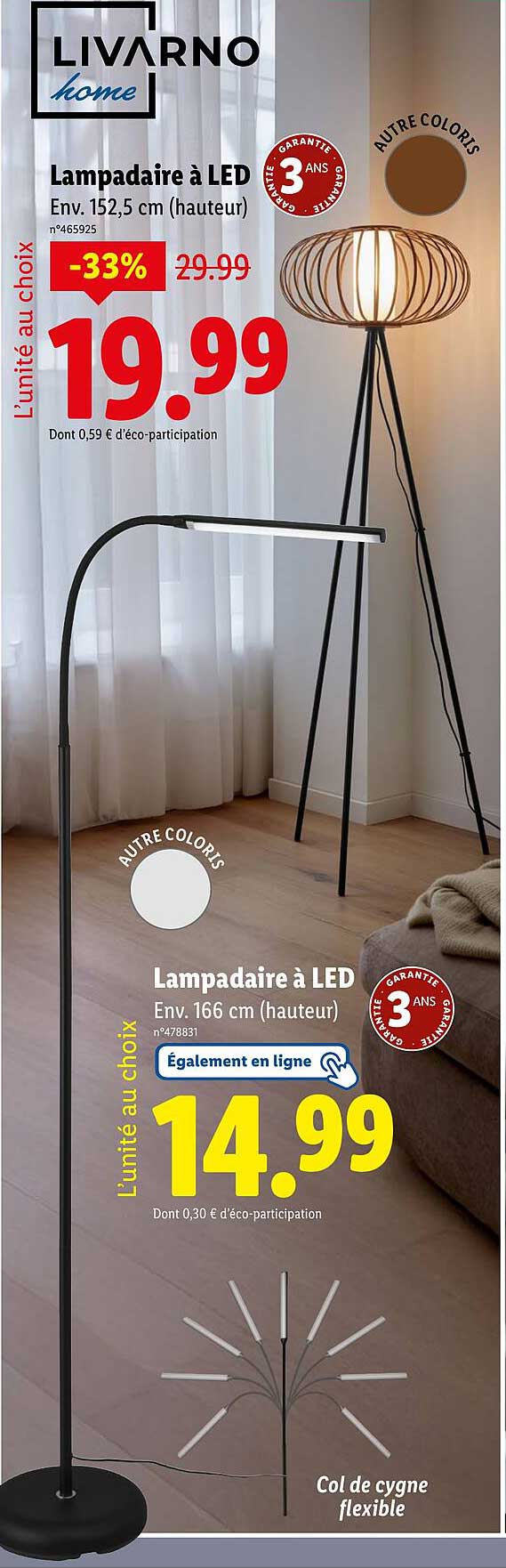 Lampadaire à LED