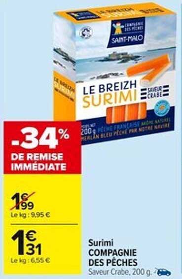 Le Breizh Surimi Saveur Crabe