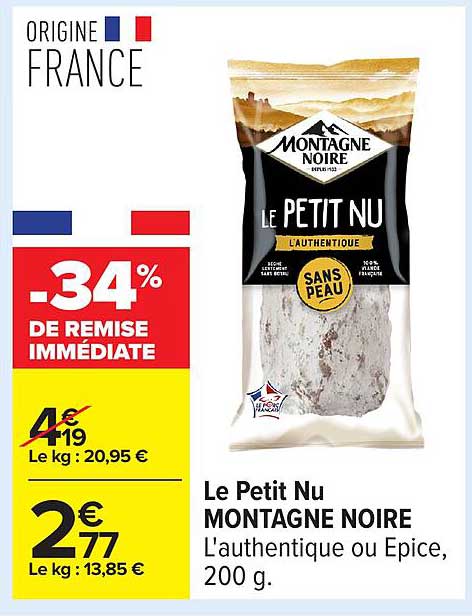 Le Petit Nu MONTAGNE NOIRE