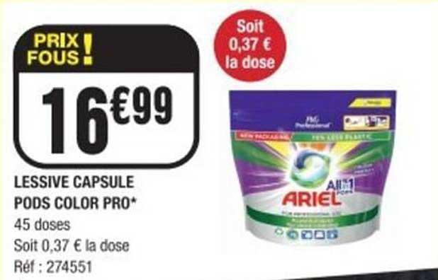 LESSIVE CAPSULE PODS COLOR PRO*