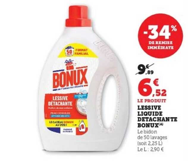 LESSIVE LIQUIDE DETACHANTE BONUX