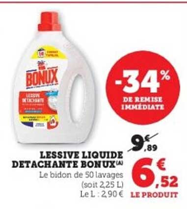 LESSIVE LIQUIDE DÉTACHANTE BONUX