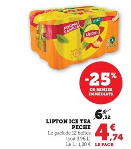 LIPTON ICE TEA PECHE