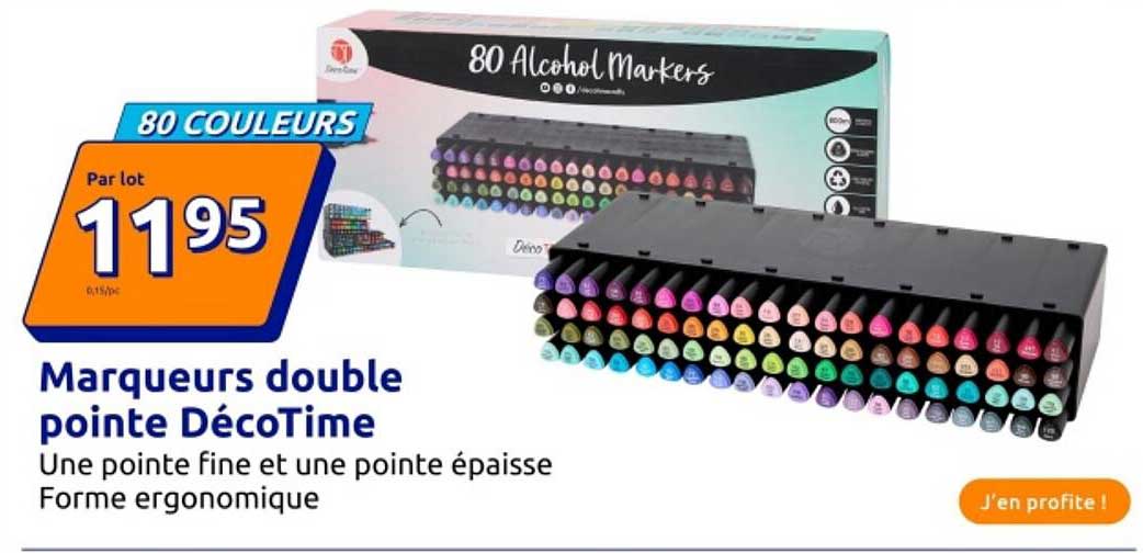 Marqueurs double pointe DécoTime