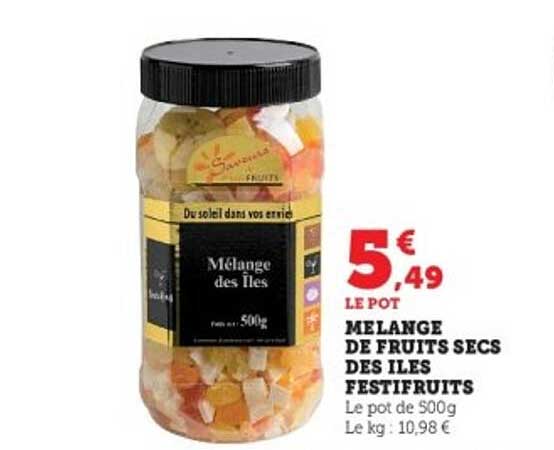 MELANGE DE FRUITS SECS DES ILES FESTIFRUIT