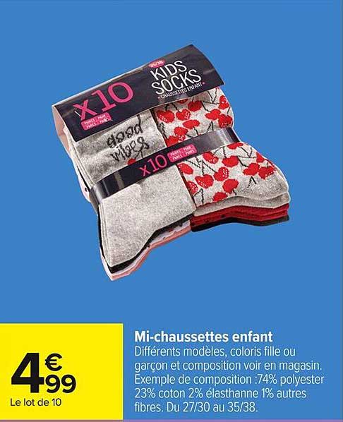 Mi-chaussettes enfant