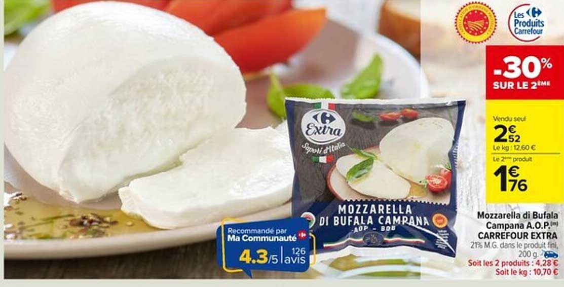 Mozzarella di Bufala Campana A.O.P