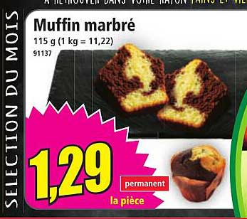 Muffin marbré