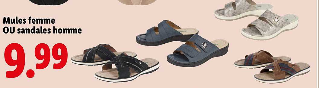 Mules femme OU sandales homme