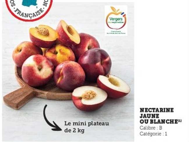 NECTARINE JAUNE OU BLANCHE