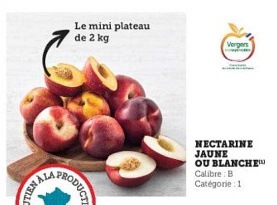 NECTARINE JAUNE OU BLANCHE