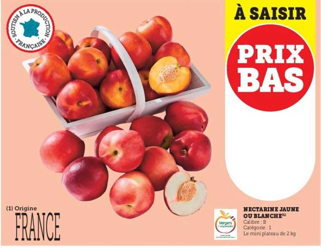 NECTARINE JAUNE OU BLANCHE