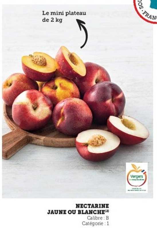 NECTARINE JAUNE OU BLANCHE