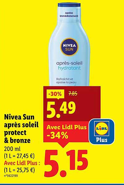 Nivea Sun après soleil protect & bronze