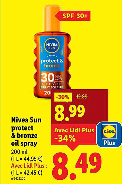 Nivea Sun protect & bronze oil spray