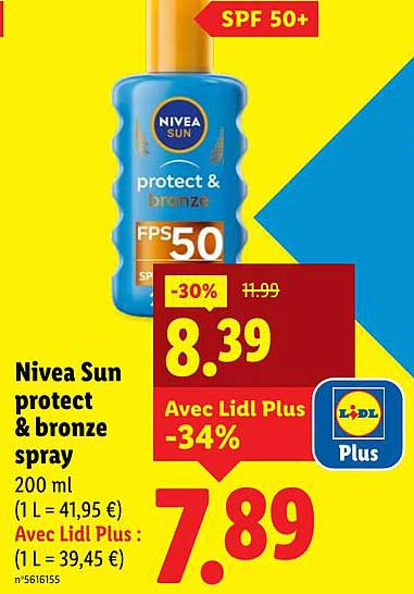 Nivea Sun protect & bronze spray