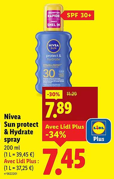 Nivea Sun protect & Hydrate spray