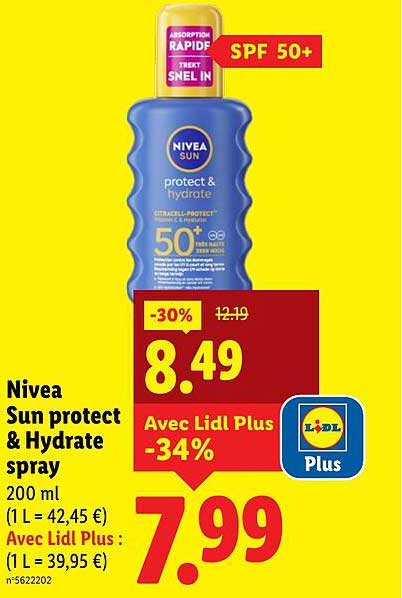 Nivea Sun protect & Hydrate spray