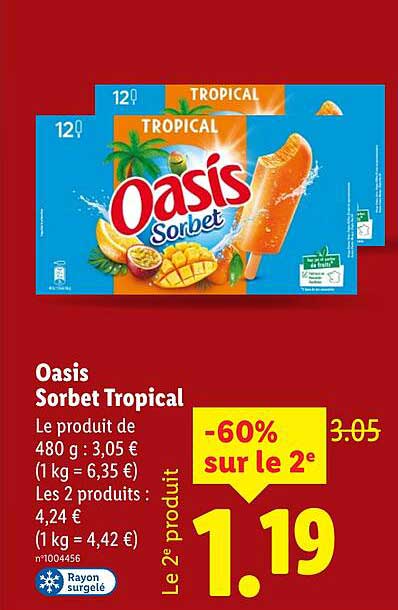 Oasis Sorbet Tropical