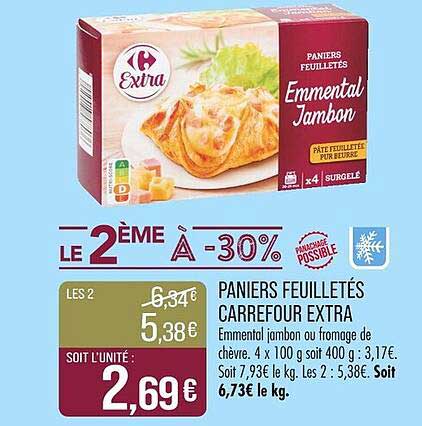 PANIERS FEUILLETÉS CARREFOUR EXTRA
