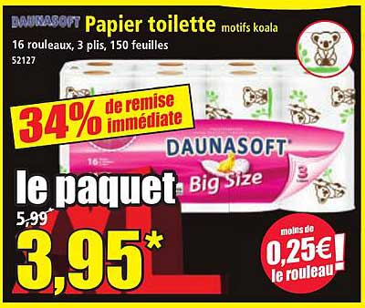 Papier toilette motifs koala