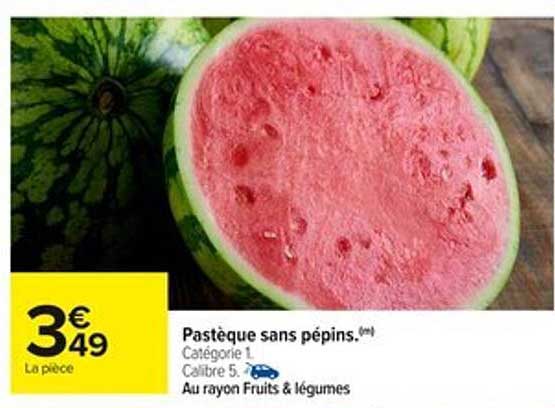 Pastèque sans pépins