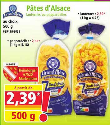Pâtes d'Alsace