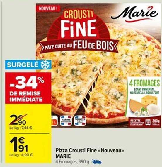 Pizza Crousti Fine «Nouveau» MARIE
