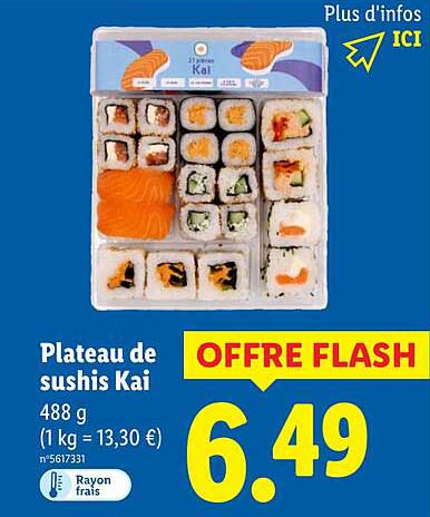 Plateau de sushis Kai