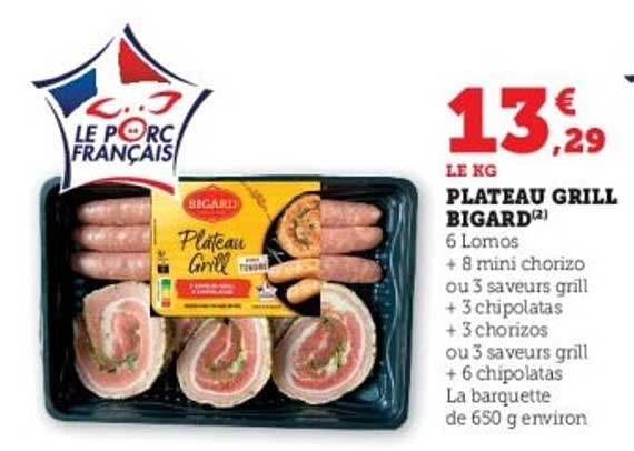 PLATEAU GRILL BIGARD