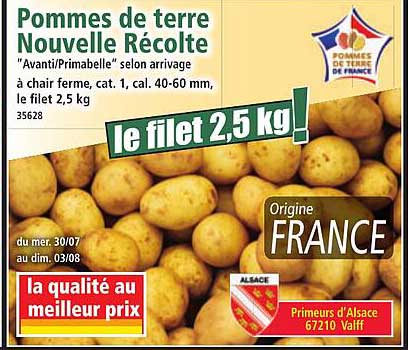 Pommes de terre Nouvelle Récolte