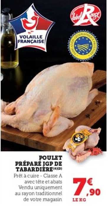 POULET PRÉPARÉ IGP DE TABARDIÈRE