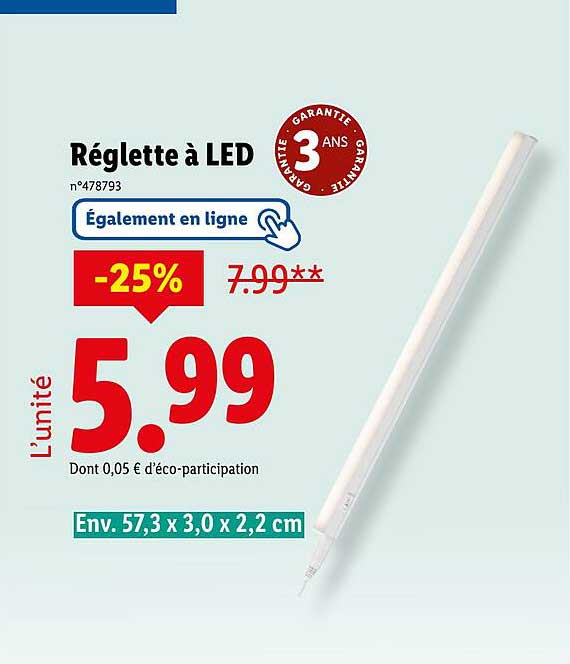 Réglette à LED