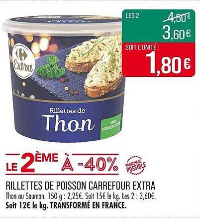 Rillettes de Poisson Carrefour Extra