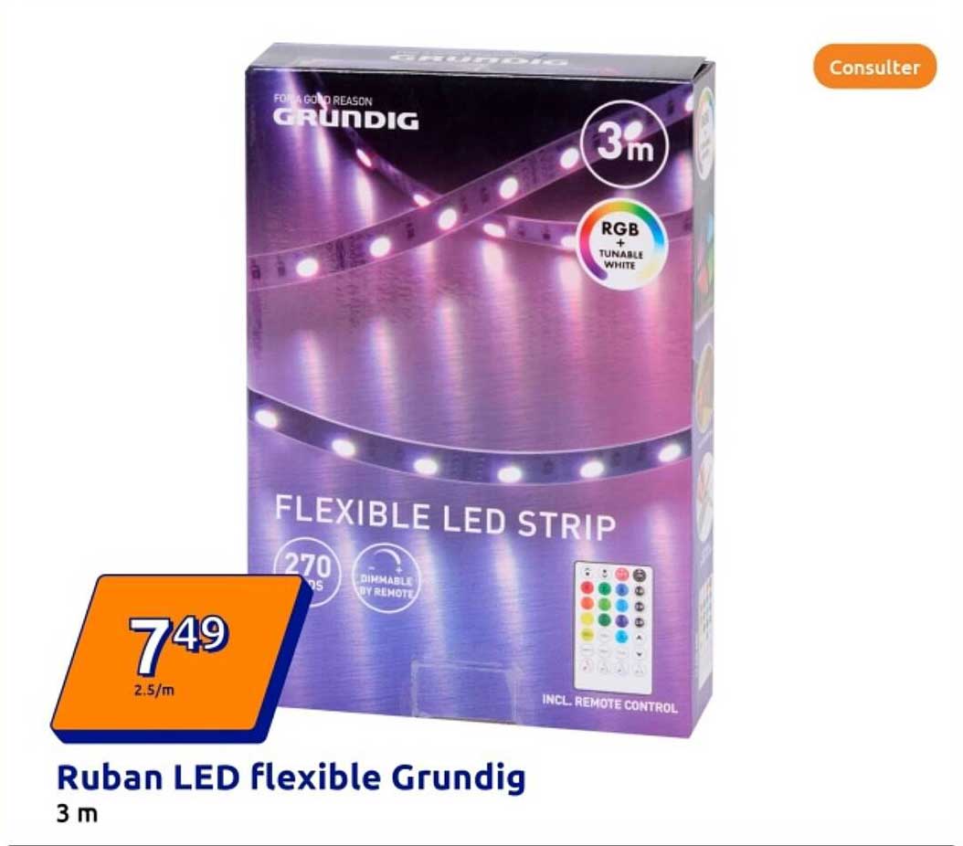 Ruban LED flexible Grundig 3 m