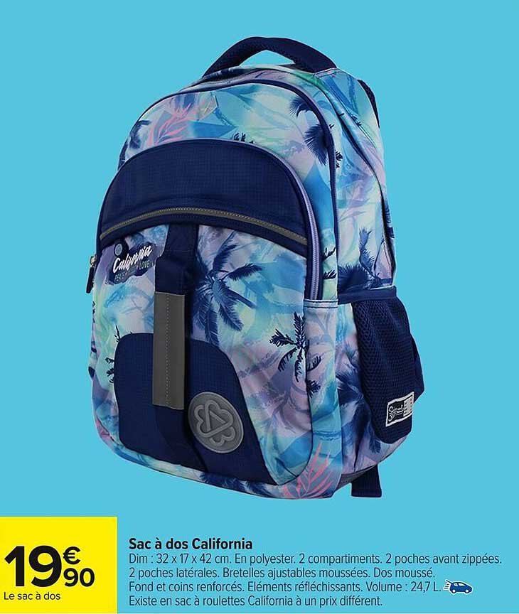 Sac à dos California