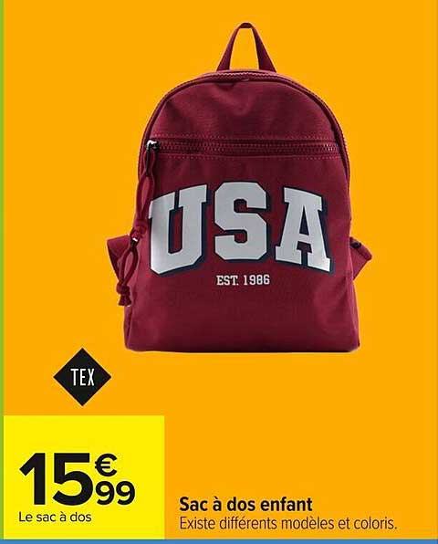 Sac à dos enfant