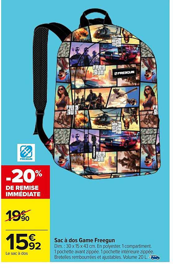 Sac à dos Game Freegun