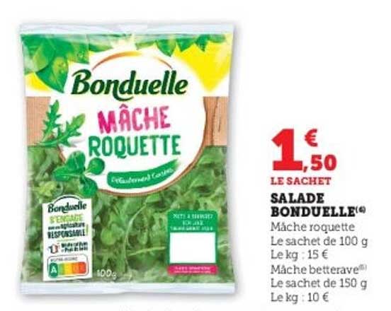 SALADE BONDUELLE® Mâche roquette