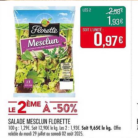 SALADE MESCLUN FLORETTE