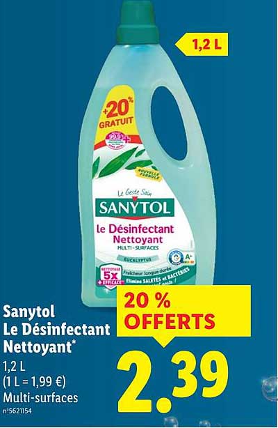 Sanytol Le Désinfectant Nettoyant*