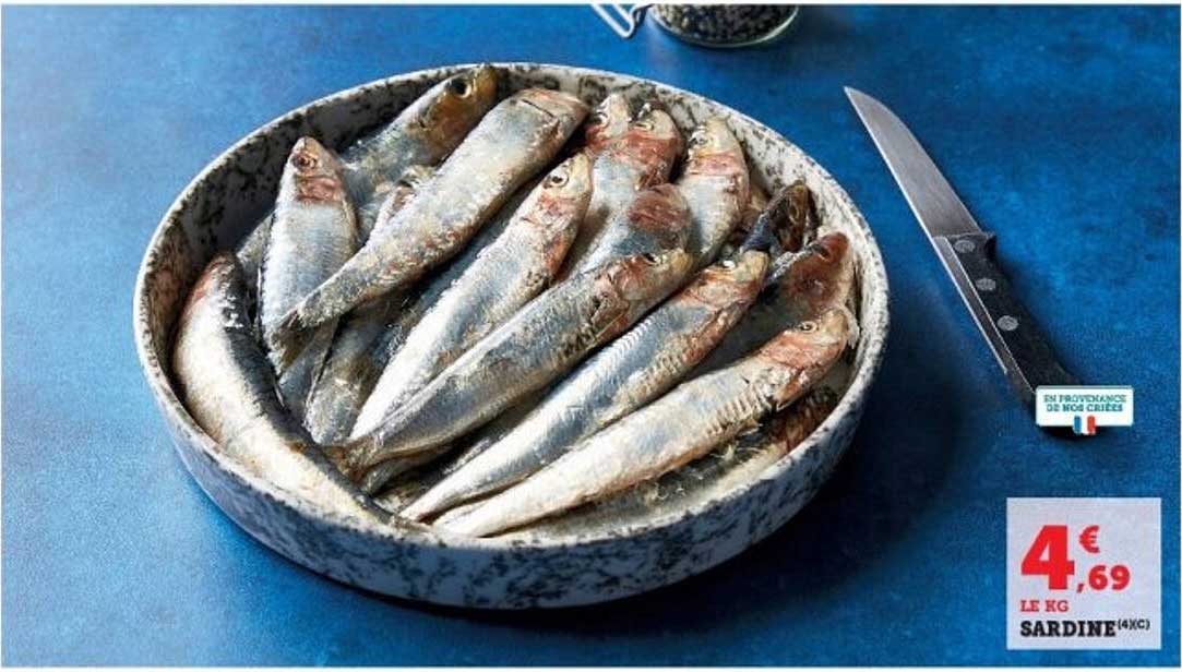 Sardines 4€69 le kg