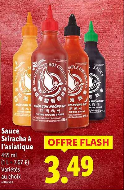 Sauce Sriracha à l’asiatique