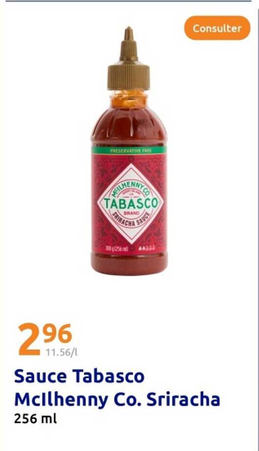 Sauce Tabasco McIlhenny Co. Sriracha 256 ml