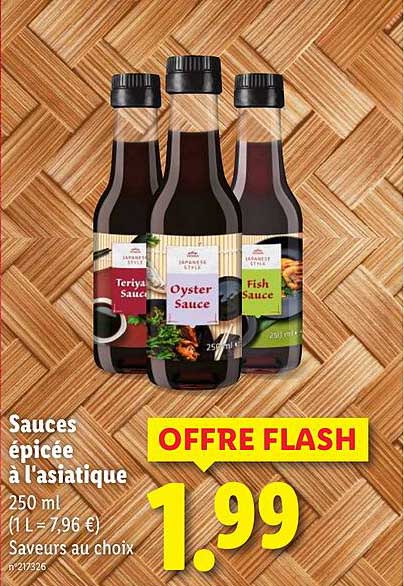Sauces épicées à l'asiatique