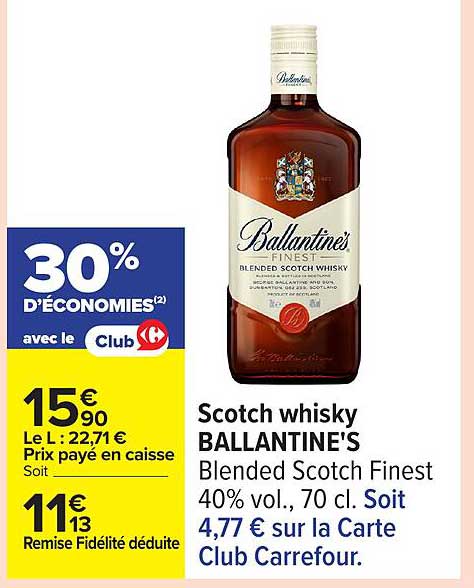 Scotch whisky BALLANTINE'S