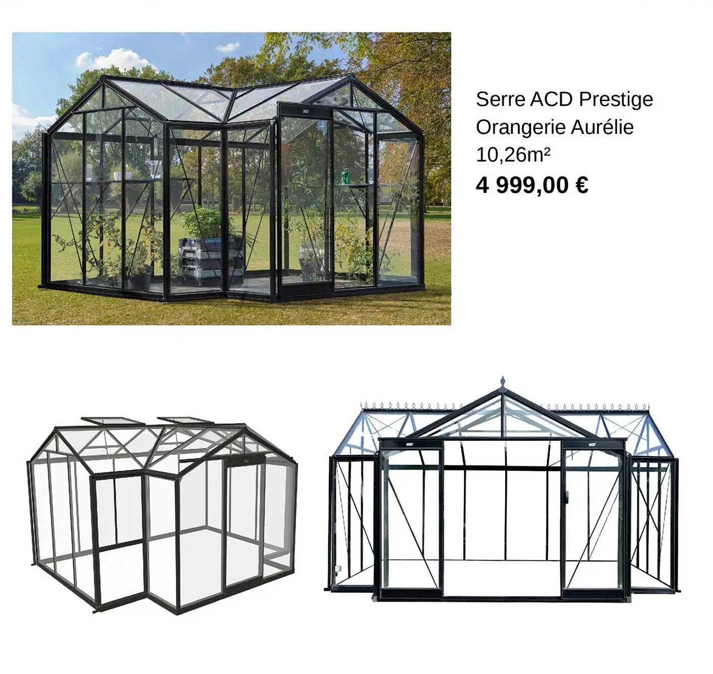 Serre ACD Prestige Orangerie Aurélie 10,26m²