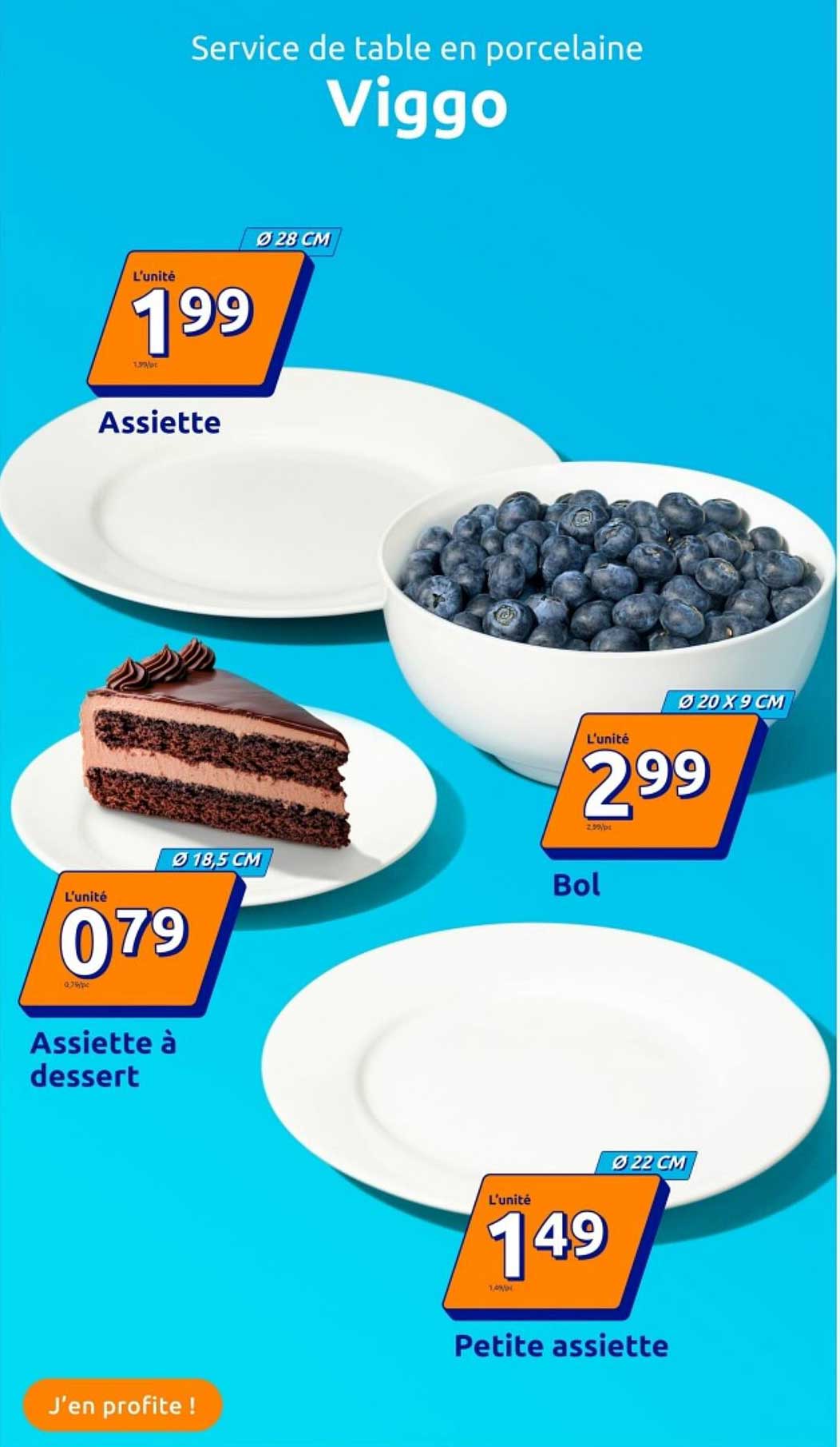 Service de table en porcelaine Viggo
