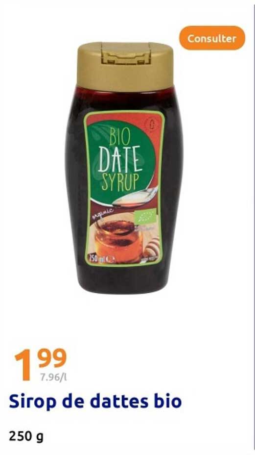 Sirop de dattes bio