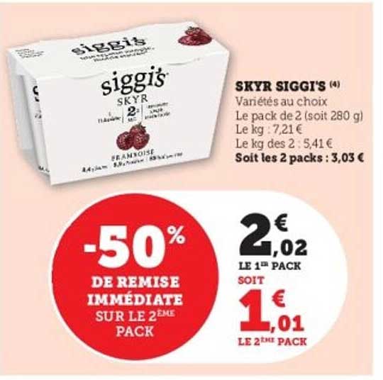 SKYR SIGGI'S (4) Varietés au choix